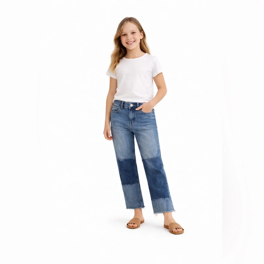 Abercrombie Kids Two-Tone Blue Jeans